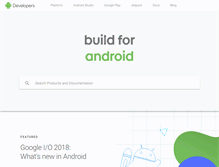 Tablet Screenshot of developer.android.com